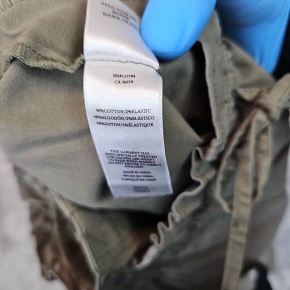 Rails Bodie Pants Womens Size M Olive Green Cotton Relaxed Fit Stretch Cargo - Picture 12 of 16